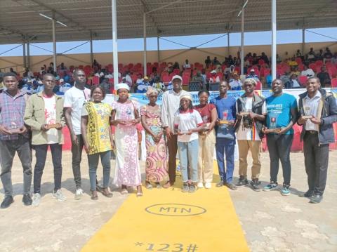 La rentrée culturelle et sportive de l'Université de Maroua pour le compte de l'année académique 2023/2024 présidée par Monsieur le Recteur, Pr Idrissou Alioum, ce samedi 10 février 2024 au Complexe sportif du Campus de Kongola-Djoulg