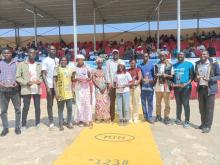 La rentrée culturelle et sportive de l'Université de Maroua pour le compte de l'année académique 2023/2024 présidée par Monsieur le Recteur, Pr Idrissou Alioum, ce samedi 10 février 2024 au Complexe sportif du Campus de Kongola-Djoulg