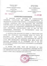 Communiqué portant publication des résultats des concours d'entrée en première année du premier cycle et en première année du second cycle de l'École Normale Supérieure de Maroua, au compte de l'année académique 2025-2026 / Press Release to publish the...