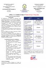 APPEL À CANDIDATURES N°2026/129 du 27 Mai 2026 / CALL FOR APPLICATIONS N°2026/129 from 27th May 2026